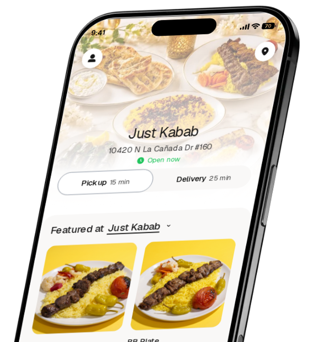 Just Kabab app preview