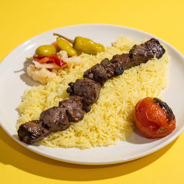 Beef Shish Plate.