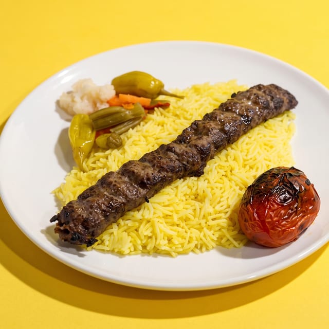 Beef Kubideh Plate.